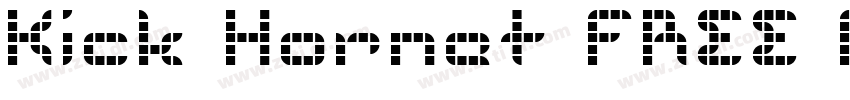 Kick Hornet FREE PER字体转换